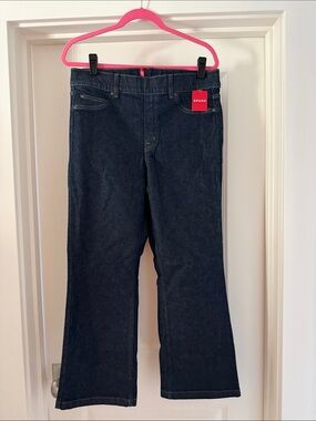 SPANX Women's Raw Indigo Cropped Kick-Flare Jean